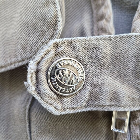 Vintage Men's Fishing Vest S Khaki Canvas Outdoor Made in USA New River Co - Picture 10 of 10